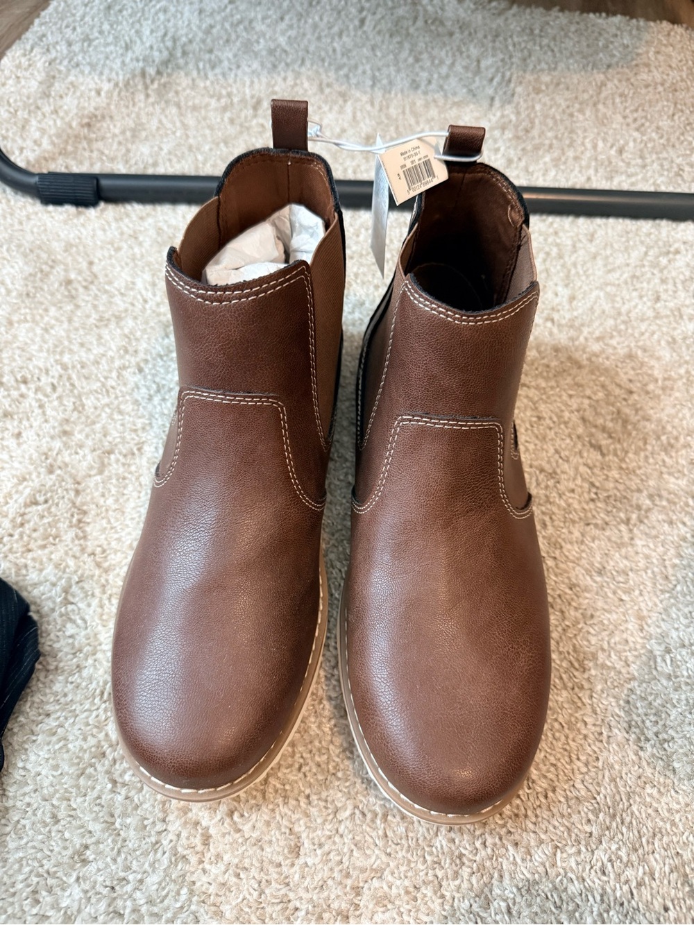 Old Navy Brown Kids Chelsea Boots - Picture 2 of 5